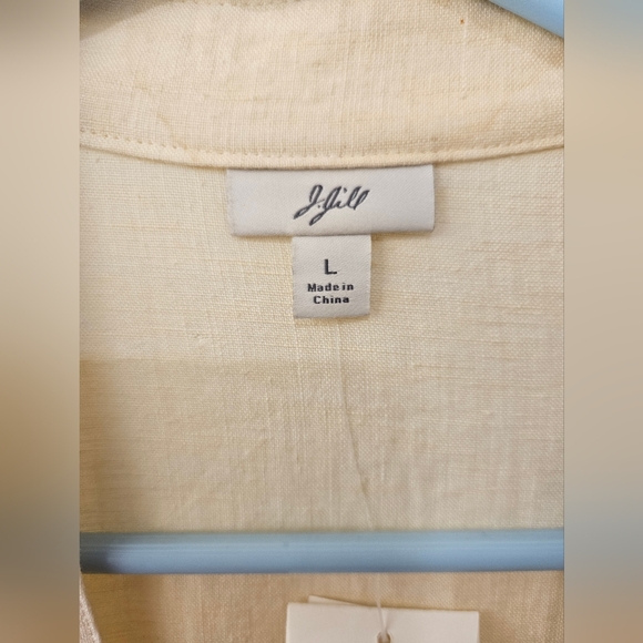 NWT - Linen J. Jill Yellow "Sunlight" Blazer - Size L - Picture 4 of 8